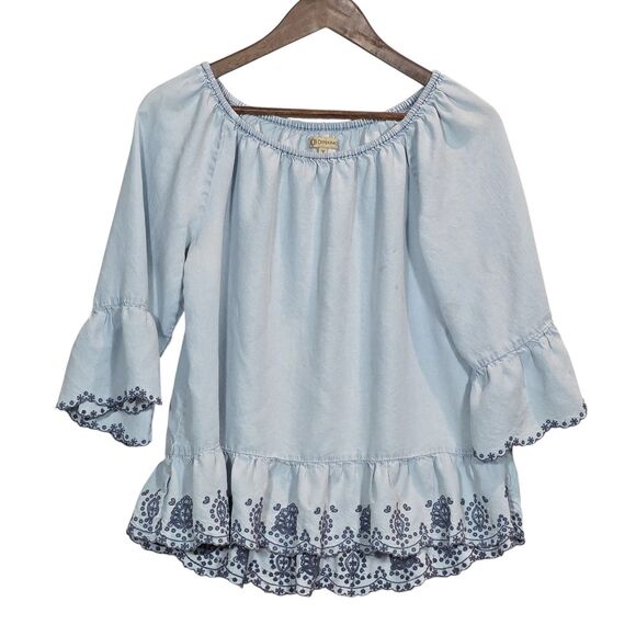 Democracy Tops - Democracy Fairycore Festival Boho Peasant Cottagecore Romantic Womens Top M
